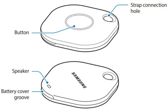 SAMSUNG EI-T5300 Galaxy SmartTag Smart Way to Find Lost Items - Device layout