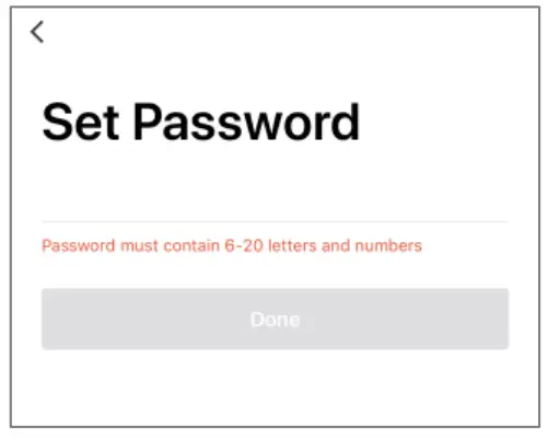 Create a password