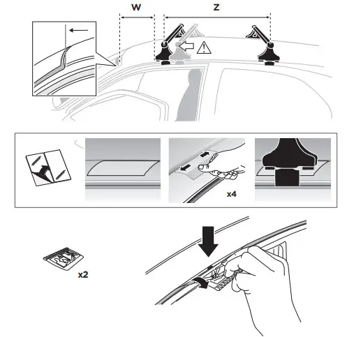 THULE Rapid System Kit Bring Audi A5 2 dr