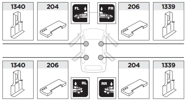 THULE Rapid System Kit Bring Audi A5 Sportb