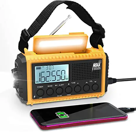 Raynic-5000-Weather-Radio-Solar-Hand-Crank-AM-FM-SW-NOAA