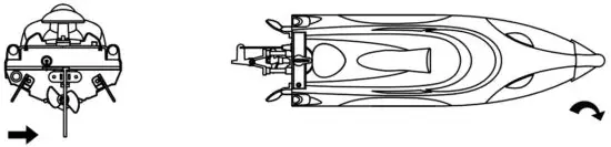 AMEWi BLUE BARRACUDA V2 RC Electric Boat - boat 1