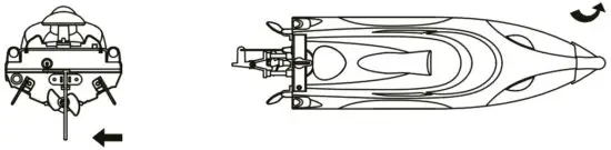 AMEWi BLUE BARRACUDA V2 RC Electric Boat - boat
