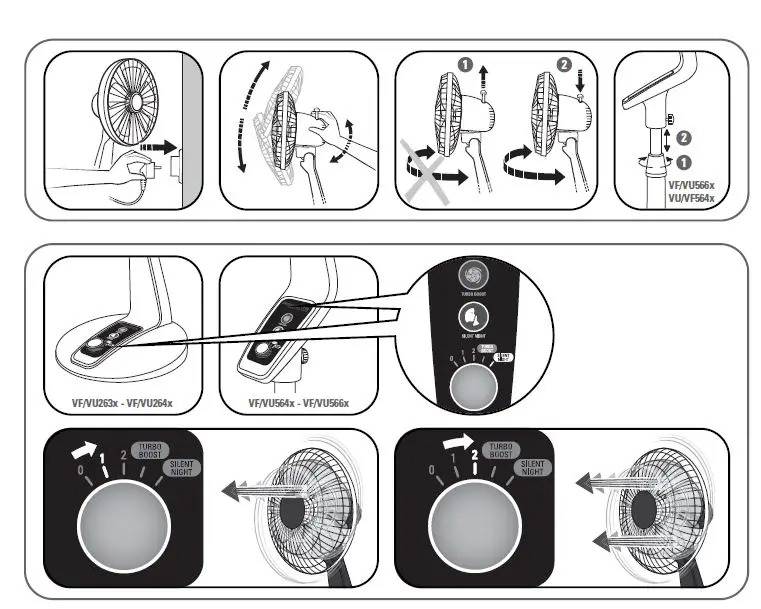 Rowenta VU2630 Turbo Silence Extreme Desk Fan 2