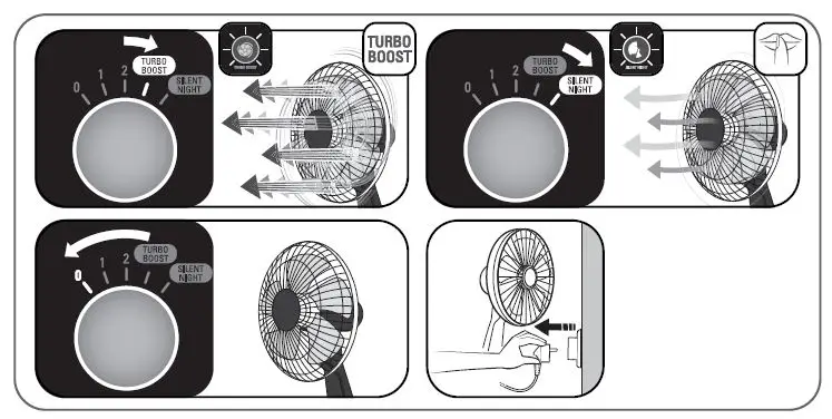 Rowenta VU2630 Turbo Silence Extreme Desk Fan 3