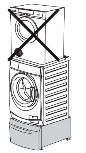 Electrolux E6WHPED4 Pedestal with Drawer - Fig 1