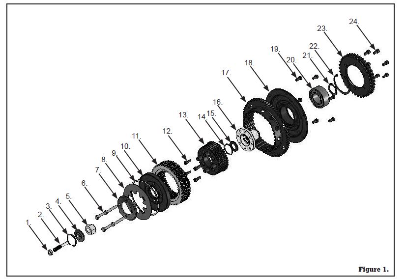 BAKER Drivetrain BAKER 9 PLATE STREET PERFORMANCE CLUTCH-FIG2