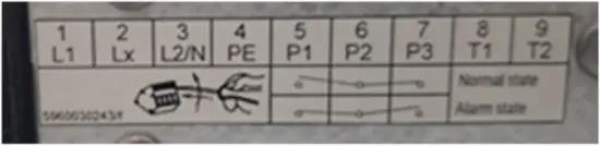 SCE-AC3400B460V - Wiring angle phase 3