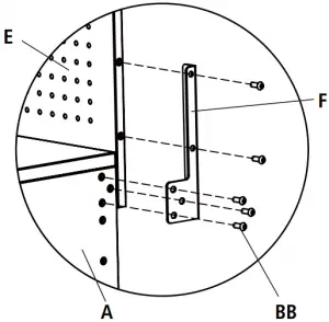 2 Attaching the pegboard - 2