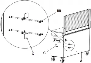 4 Attaching the storage hook
