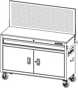 HUSKY Mobile Work Center with 2 Doors