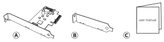 akasa AK-PCCU3-08 USB 3.2 Gen 2x2 Internal 20-pin Connector to PCIe Host Card-fig2