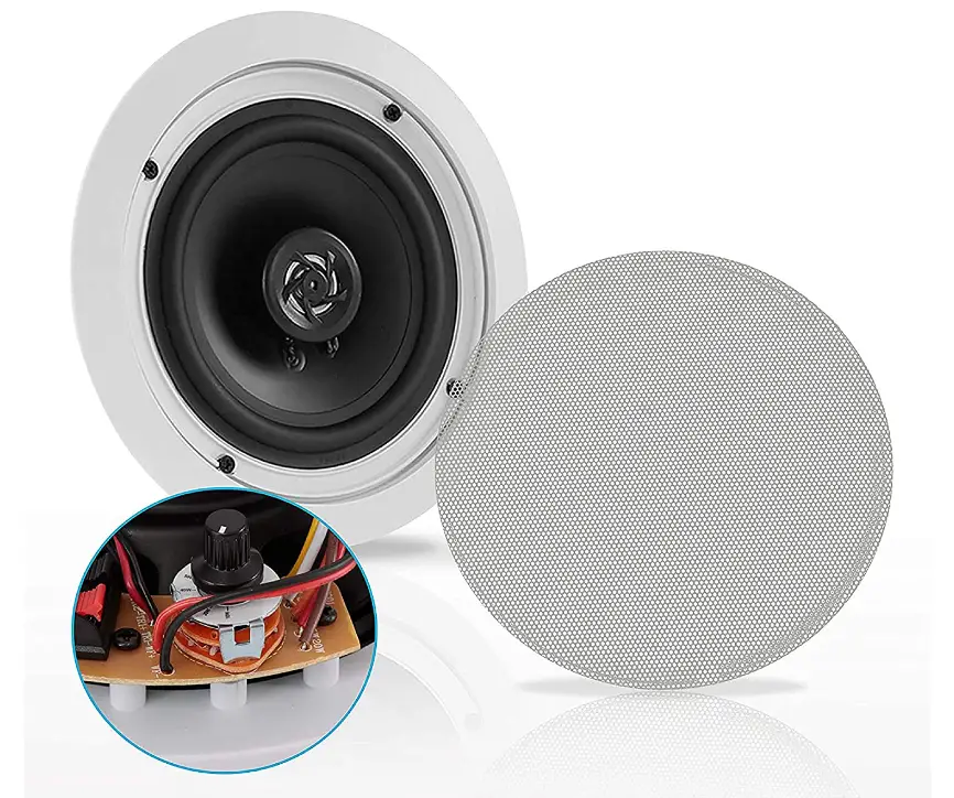 Ceiling-and-Wall-Mount-Speaker - 6.5”-2-Way-70V-Audio-Stereo-Sound-Subwoofer-imgg