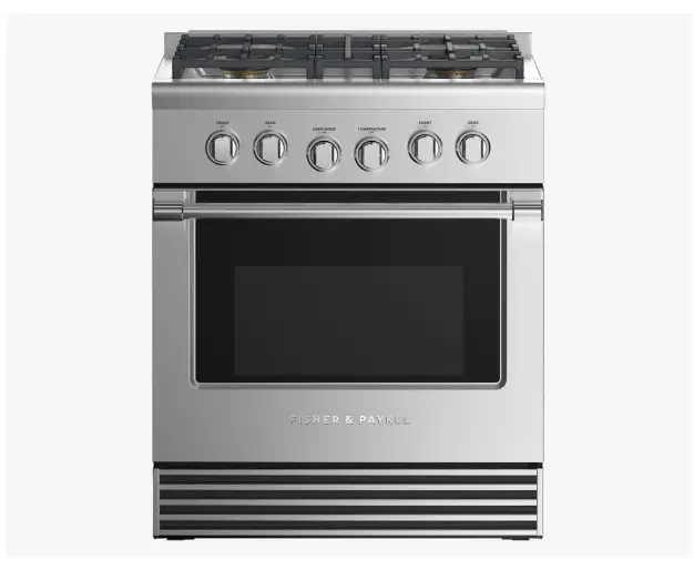Fisher Paykel RGV2 304 L Gas Range, 30 4 Burners, LPG
