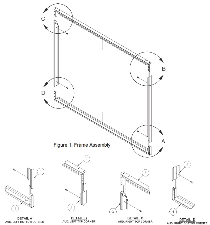 Stewart FILMSCREEN WallScreen 2.5 Fixed Frame - fig