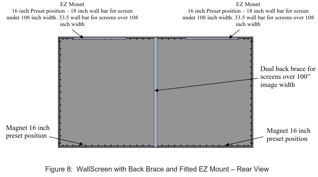 Stewart FILMSCREEN WallScreen 2.5 Fixed Frame - fig4
