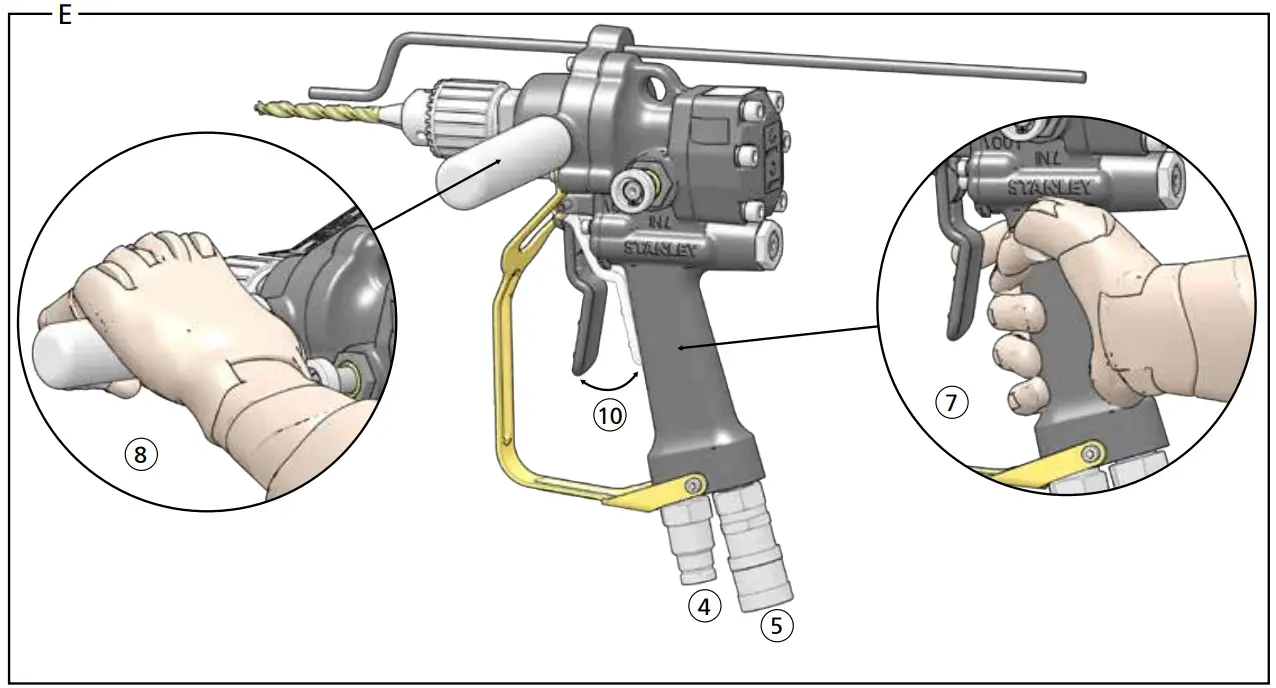 STANLEY DL07 Hydraulic Underwater Pistol Drill - fig5