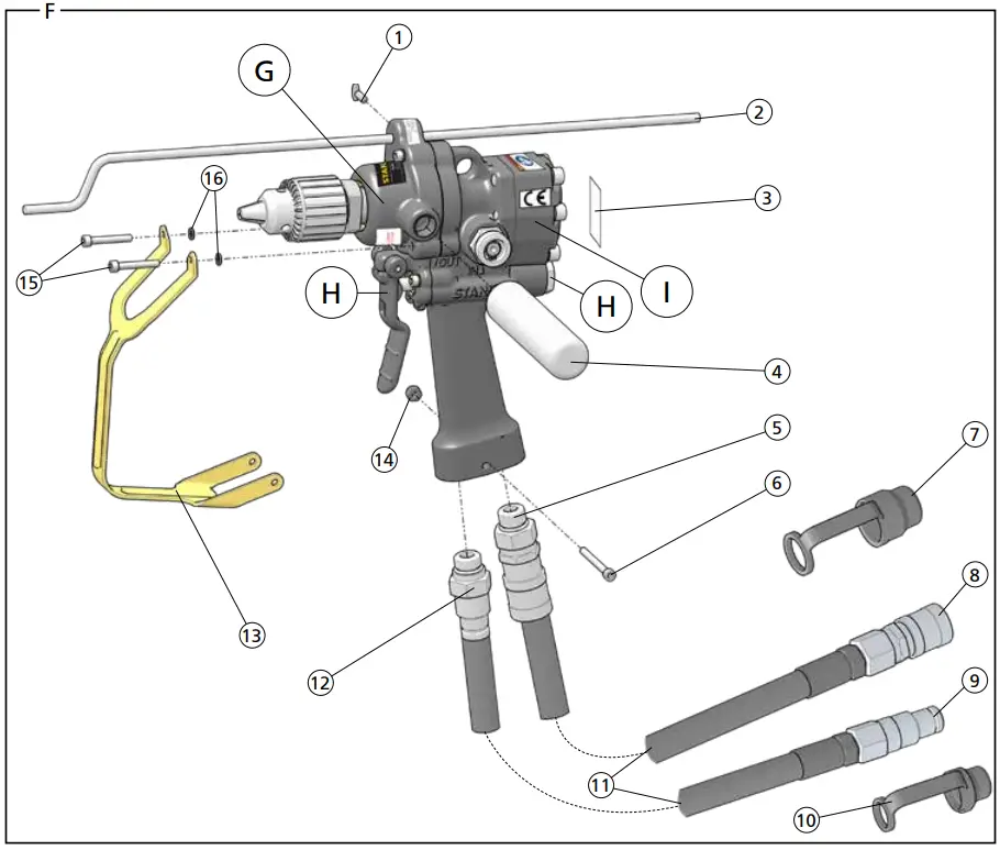 STANLEY DL07 Hydraulic Underwater Pistol Drill - fig6