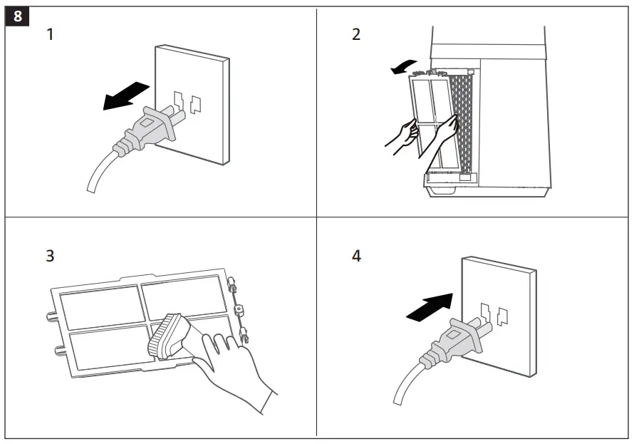 Cleaning instruction