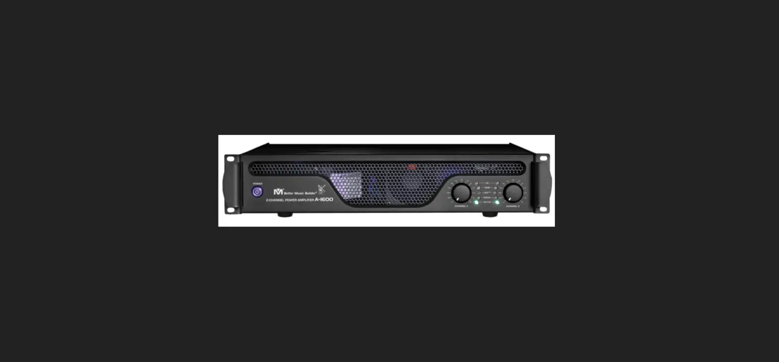Better Music Builder A-1600 2-ch Power Amplifier Installation Guide