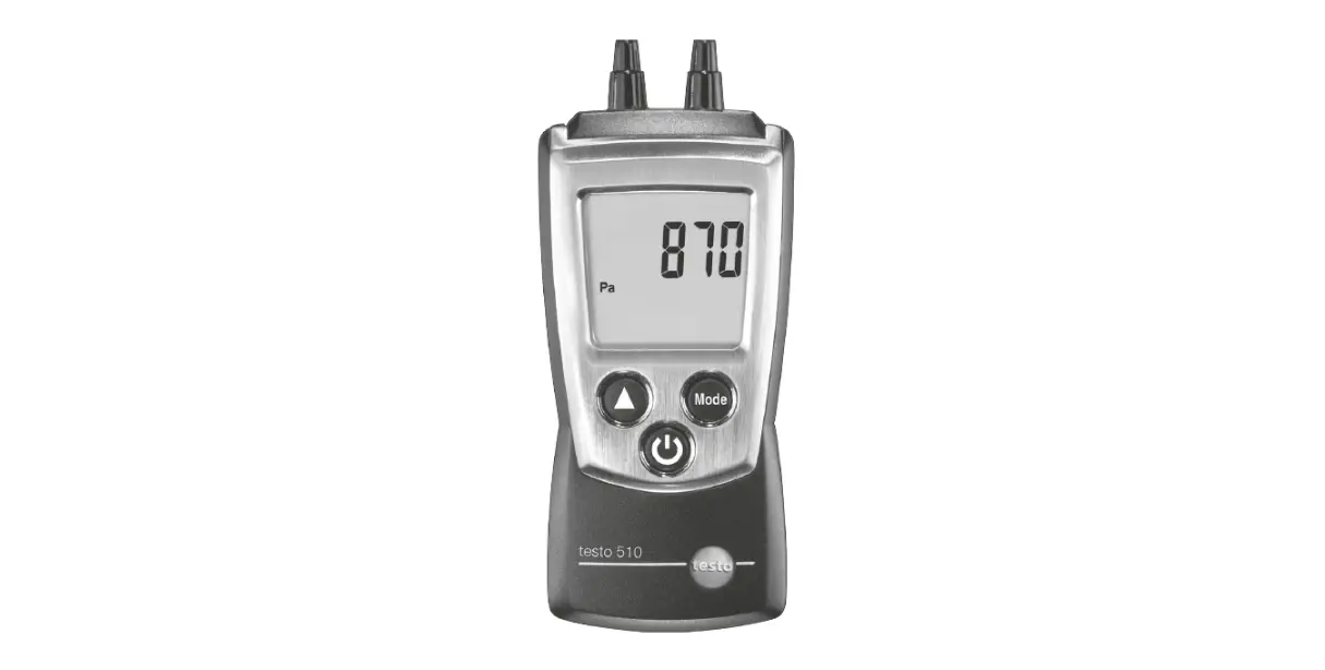 Testo 510 Digital Differential Pressure Meter Instruction Manual