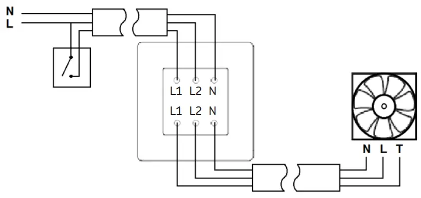 Knightsbridge Flat Plate 13A 2G DP Switched Socket - 10AX FAN ISOLATOR