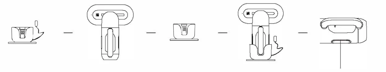 Xiaomi KC101 SWDK Wireless Handheld Vacuum Cleaner - Charging Instructions