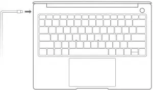 Charging your MateBook 14