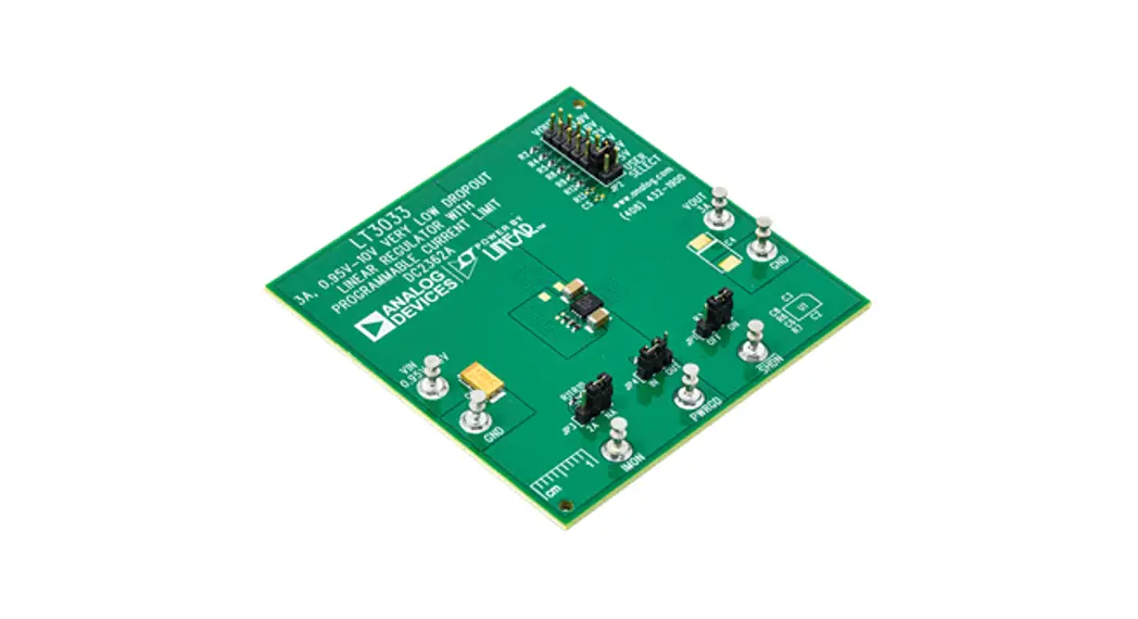 Analog Devices Dc2362a 3a 0.95v To 10v Very Low Dropout Linear Regulator With Programmable Current Limit User Manual