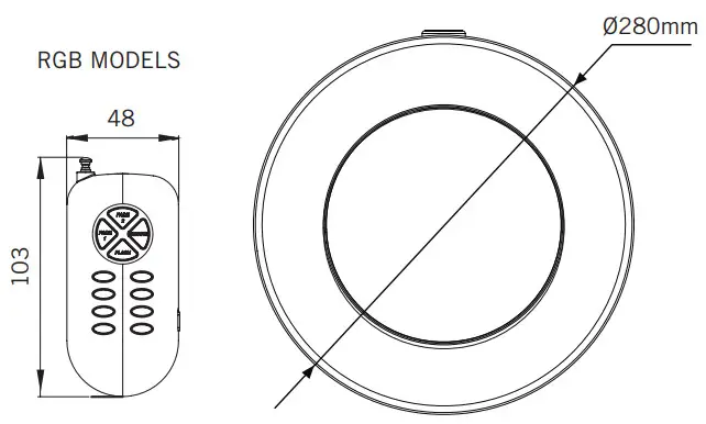 Aqua Sphere PAR56 Underwater Projector - TECHNICAL