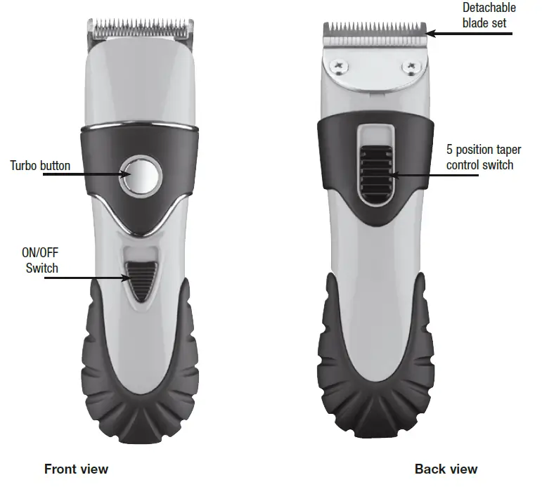 Conair The Chopper 24-piece Hair Clipper and Beard Mustache Trimmer (14)