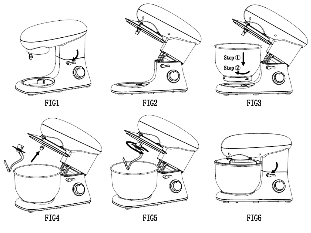 SanLidA SM-1505 Stand Mixer - fig 2