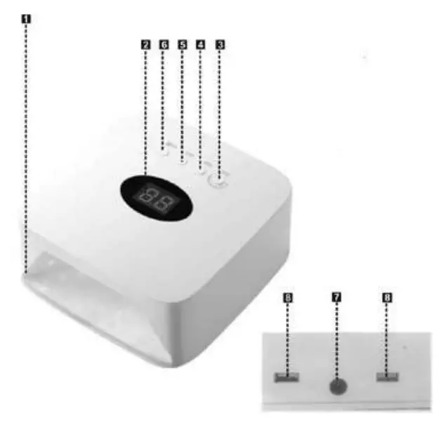 Dermaroller S50 UV-LED Lamp with Battery