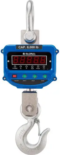 GLOBAL INDUSTRIAL 412651 Heavy Duty LED Digital Crane Scale with Remote