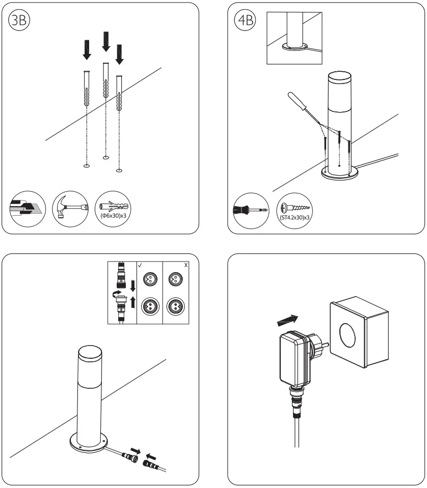 PHILIPS 9290032615 LED Outdoor Low Voltage Pedestal - Figure 3
