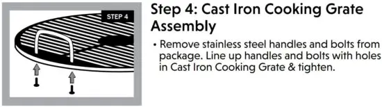 FIG 5 Cast Iron Cooking Grate Assembly