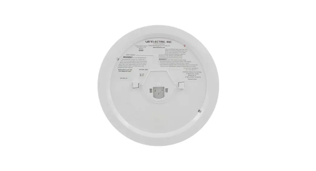 Usi Electric 5304 Smoke And Fire Alarm Instruction Manual