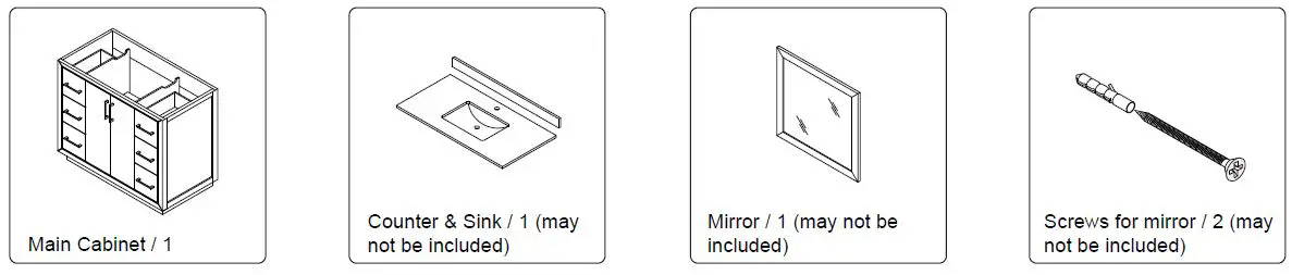 Single Bath Vanity Cabinet-2
