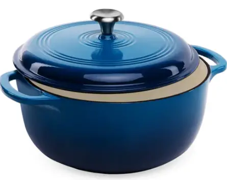 bcp SKY5276 Enamel Cast-Iron Dutch Oven Kitchen Cookware