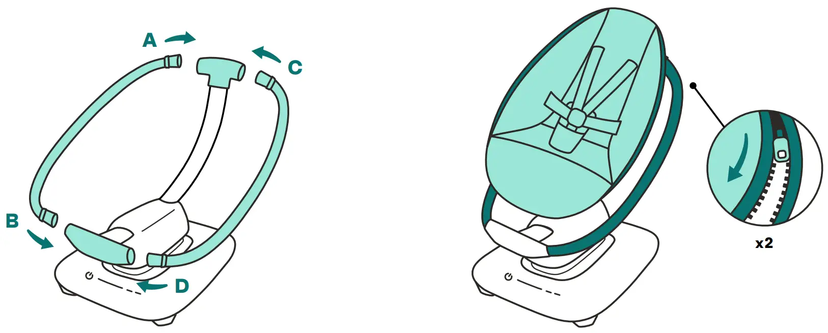 4moms Mamaroo Multi Motion Baby Swing - fig 1