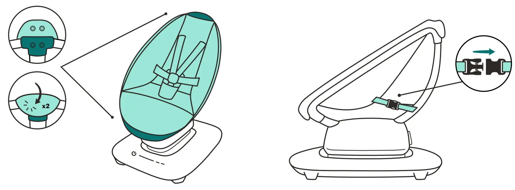 4moms Mamaroo Multi Motion Baby Swing - fig 2