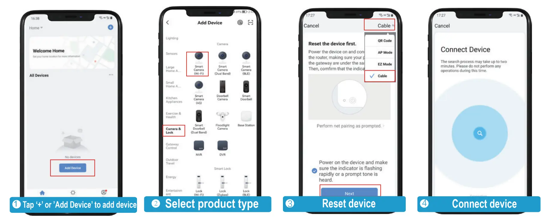 Smart Life App Setup Interface