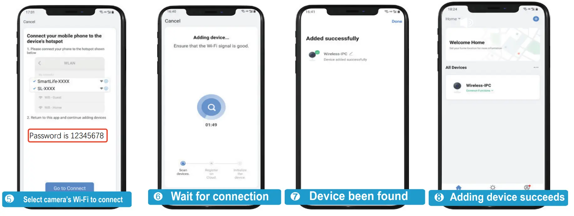 Smart Life App Setup Interface