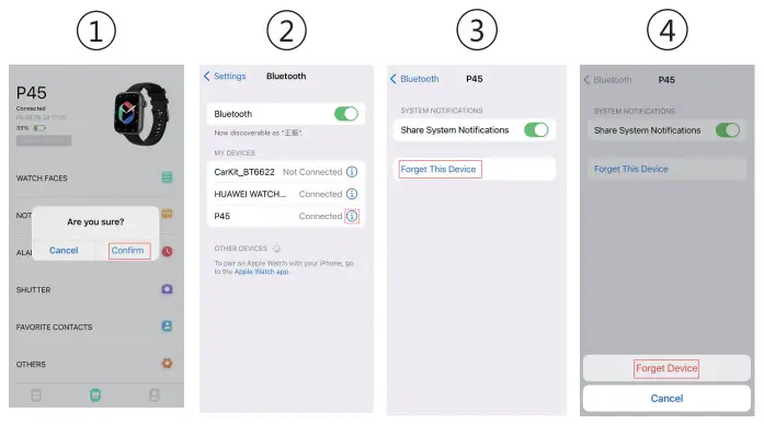 XUWEICN P45 HD Full Touch Screen Smartwatch - fig 5