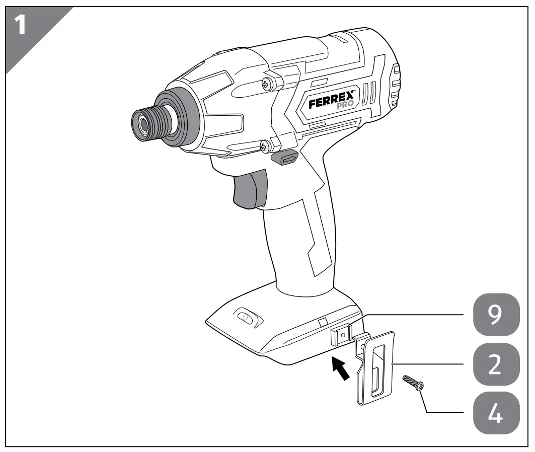 Attaching the belt clip