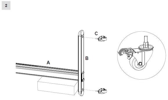 SECOMP-AG HA-VET-3x3-Landscape-Video-Wall-Trolley-04