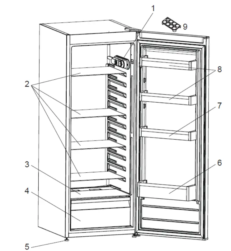 HEINNER HF-V250F Refrigerator - fig 4