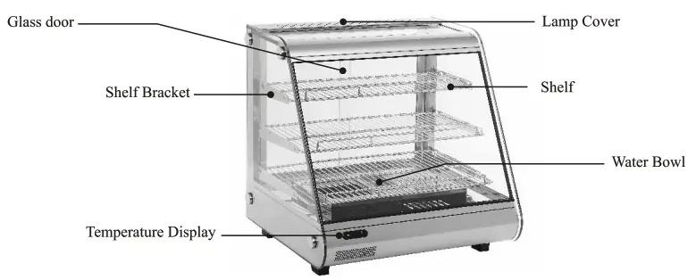 CombiSteel 7487.0090 Heated Display Case - 1