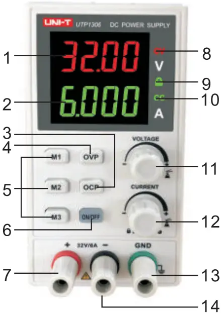 UNI-T UTP1306 Switching DC Power Supply 1