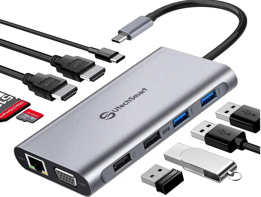 UtechSmart-UCN3270-USB-C-Laptop-Docking-Station-Product